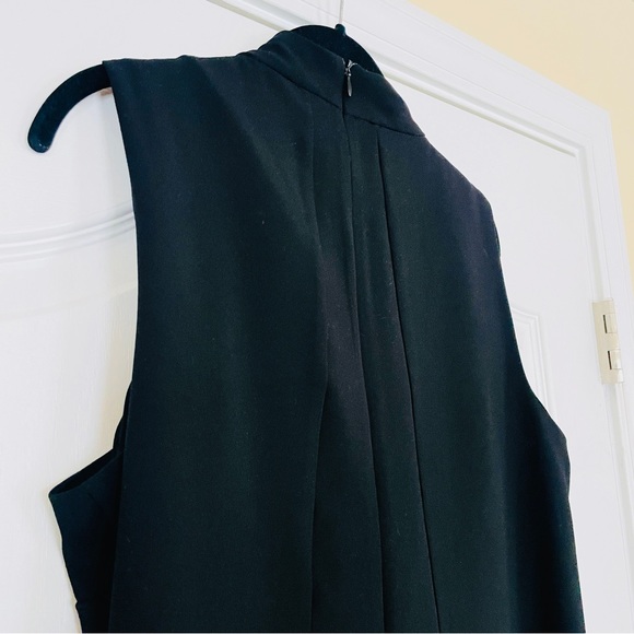 Studio Badgley Mischk pleated Sequin Bib Black Dress Large - Picture 9 of 12